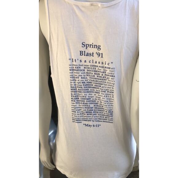 Fruit of The Loom Girl with Ball 1961 Painting Recreation  '91 Tank Top Size L - Picture 5 of 9